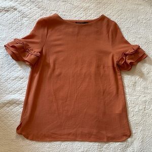💙3/$30 Short sleeve Ruffle Blouse